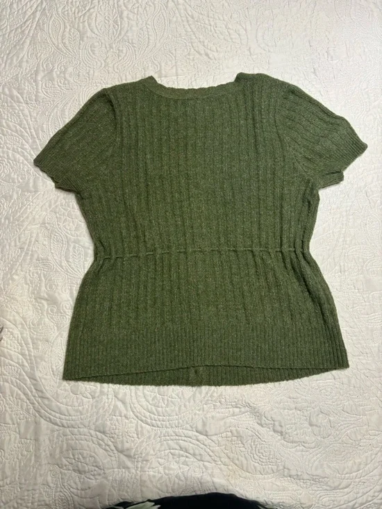 torrid Olive Ribbed Knit Top - Picture 2 of 4